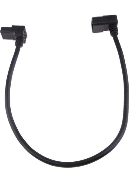 Evrensel Iec 320 C14 C13 Dönüştürücü Güç Adaptörü Kablosu Açılı 60 cm. (Yurt Dışından)