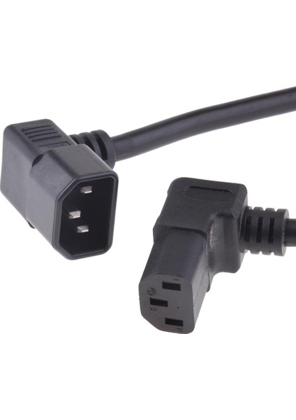 Evrensel Iec 320 C14 C13 Dönüştürücü Güç Adaptörü Kablosu Açılı 60 cm. (Yurt Dışından) modelleri