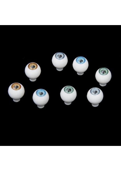 4 Çift Yuvarlak Bebek Gözleri Dıy Göz Küreleri 10MM A (Yurt Dışından)