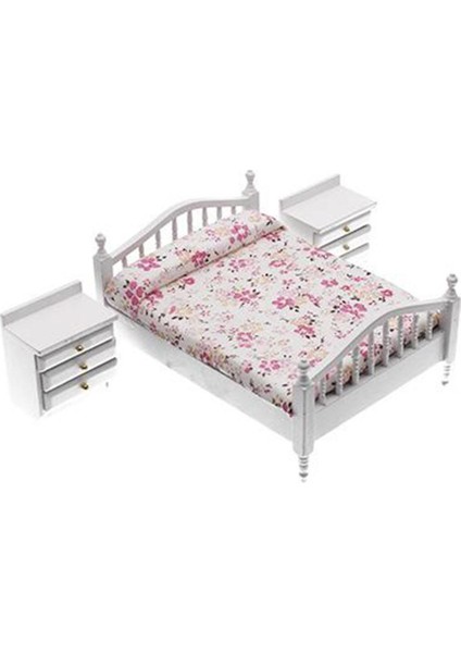 1:12 Dollhouse Minyatür Mobilya Avrupa Tarzı Huş Başucu MASASI.5X5X3.5CM (Yurt Dışından)