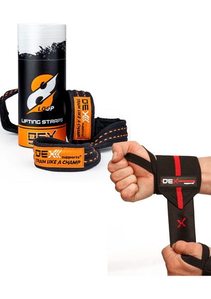 Sporcu Bilekliği ( Wrist Wraps Elite ) + Ağırlık Kayışı ( 8 Loop Lifting Straps)