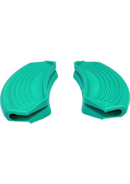 Sgteks Silikon Tencere Tava Tutacağı Yanmaz Yapışmaz Tutamaç Set 9x4 cm Turkuaz