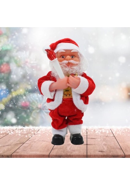 SüSLe Bebek ve Parti Işıklı ve Müzikli Noel Baba - 17cm x 9cm