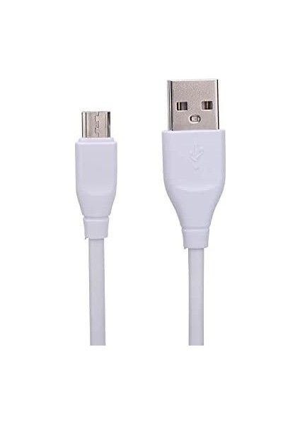 Fac-10 Mıcro USB Data ve Şarj Kablosu 26CM Beyaz 10 Adet Kablo