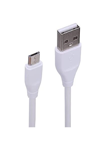 Fac-10 Mıcro USB Data ve Şarj Kablosu 26CM Beyaz 10 Adet Kablo