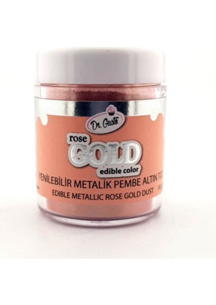 Yenilebilir Rose Metalik Toz Sim Boya 10 gr