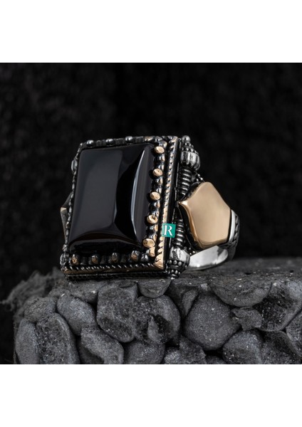 925 Ayar Gümüş Erkek Yüzük Şık Imame Dekoru Yüksek Kaliteli Hediyelik Takı Mücevher fiyatları