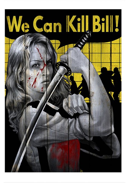 Kill Bill Art Mdf Tablo 50CMX 70CM