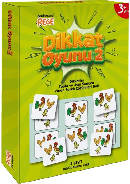 +3 Yaş Dikkat Oyunu 2 Yeni Seri (Rege)