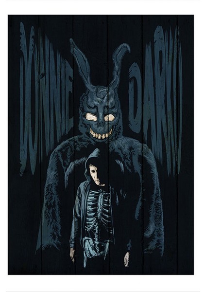 Donnie Darko Desenli Ahşap Tablo 50CMX 70CM