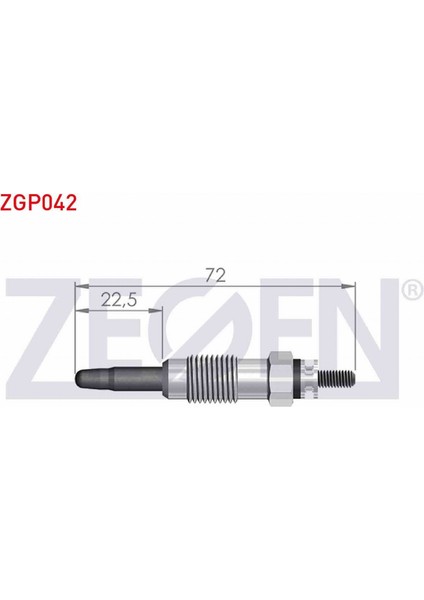 Mercedes 190 (W201) 2.0-2.5d 1982-1993 Kızdırma Buji 11,5V 66115-93101