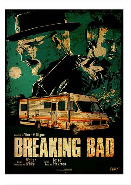 Breaking Bad Hediyelik Ahşap Tablo 50CMX 70CM