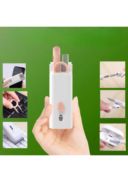 Çok Fonksiyonlu 7 In 1 Airpods Kulaklık Klavye ve Ekran Temizlik Kiti