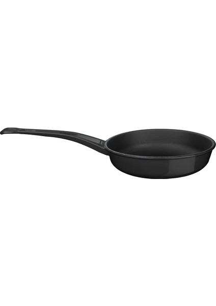 Döküm Kızartma Tavası, Metal Saplı. ÇAP(Ø)24CM. - Siyah