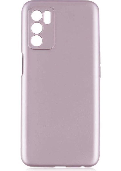 Oppo A16 Kılıf Lopard Premier Esnek Mat Silikon Kapak Rose Gold