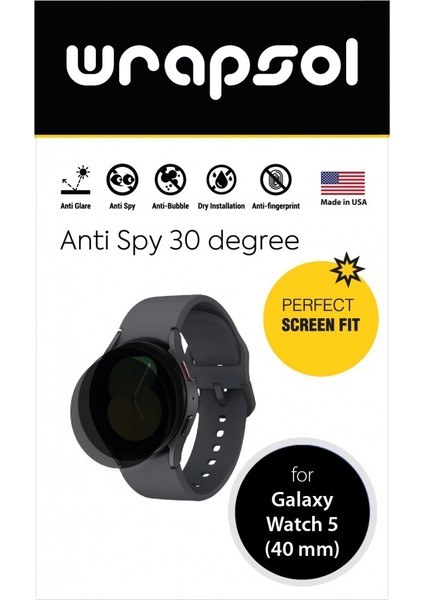 Samsung Galaxy Watch 5 40 mm Akıllı Saat Mat Hayalet Ekran Koruyucu Poliüretan Film