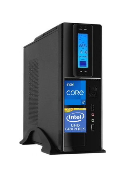 Flex Sff Intel Core I7 12700 8gb 256GB SSD 4gb GT730 Freedos Masa Üstü Bilgisayar ZETV11123