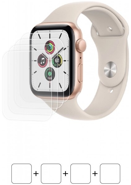 Apple Watch 44MM Se Cellular Akıllı Saat Ekran Koruyucu Darbe Emici Poliüretan Film