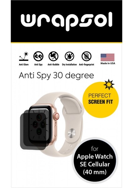 Apple Watch 40 mm Se Cellular Akıllı Saat Mat Hayalet Ekran Koruyucu fiyatları