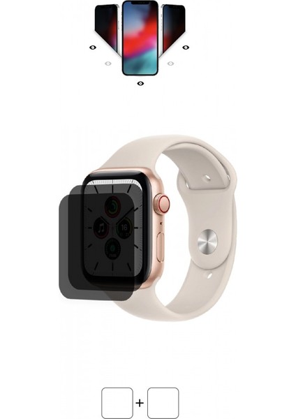 Apple Watch 44 mm Se Cellular Akıllı Saat Mat Hayalet Ekran Koruyucu