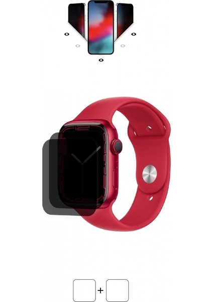 Apple Watch 45 mm Series 7 Cellular Akıllı Saat Mat Hayalet Ekran Koruyucu