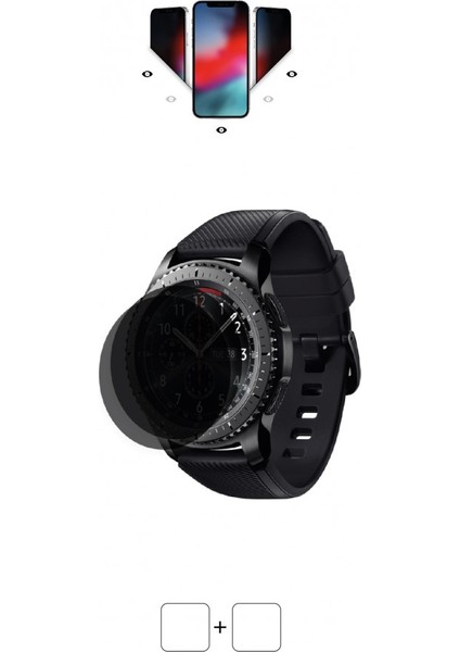 Samsung Gear S3 Frontier Akıllı Saat Mat Hayalet Ekran Koruyucu Poliüretan Film