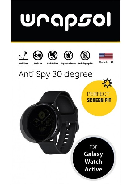 Samsung Galaxy Watch Active Akıllı Saat Mat Hayalet Ekran Koruyucu Poliüretan Film fiyatları