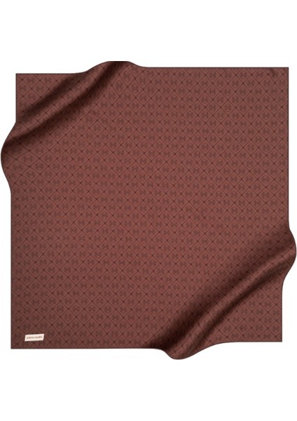 Crepe Saten Monogram Eşarp 8631230-331