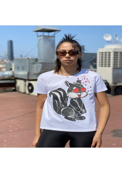 Bessie Kadın Kadi Baskılı T-Shirt