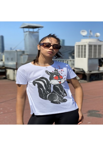 Bessie Kadın Kadi Baskılı T-Shirt