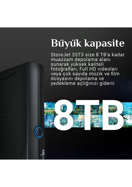 TS8TSJ35T3 8tb 3.5" USB 3.1 Storejet 35T3 Taşınabilir Disk fiyatları