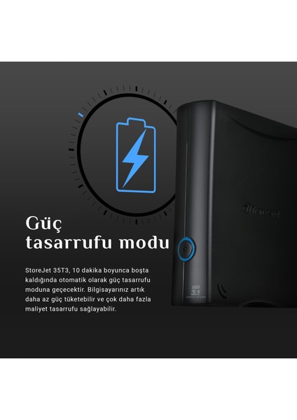 TS8TSJ35T3 8tb 3.5" USB 3.1 Storejet 35T3 Taşınabilir Disk fırsatları
