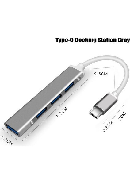 USB C Hub 3.0 Tip C Kablo Dizüstü Bilgisayar Için Çoklu Ayrıştırıcı Adaptörü Otg Extender Pc (Yurt Dışından)