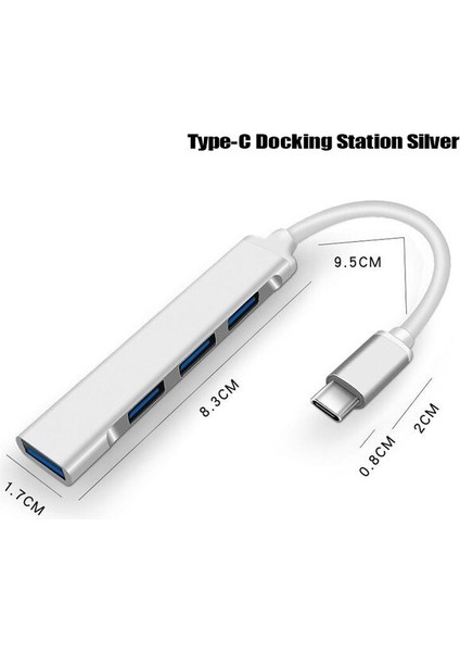 USB C Hub 3.0 Tip C Kablo Dizüstü Bilgisayar Için Çoklu Ayrıştırıcı Adaptörü Otg Extender Pc (Yurt Dışından)