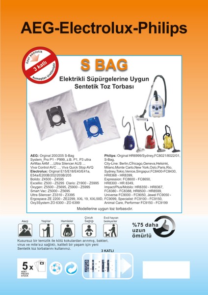 - ELEKTRİKLİ SÜPÜRGE UYUMLU SENTETİK TOZ TORBASI - 20 ADET - SİYAH PLASTİK - ( UYUMLU MODELLER AÇIKLAMADA ) fiyatları