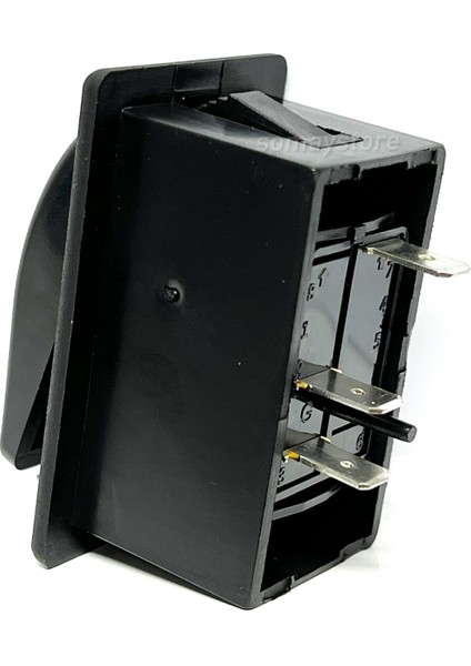 Tekne Anahtar Switch Yeşil Led On-Off Çerçeveli 52X27MM 12-24V