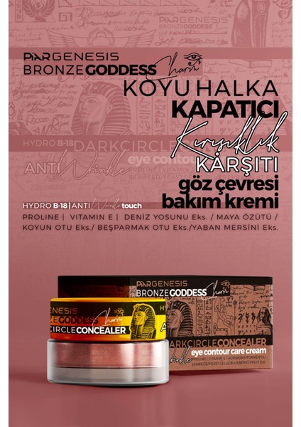 Genesis Bronze Goddess Koyu Halka Kapatıcı Göz Çevresi Bakım Kremi 10 ml