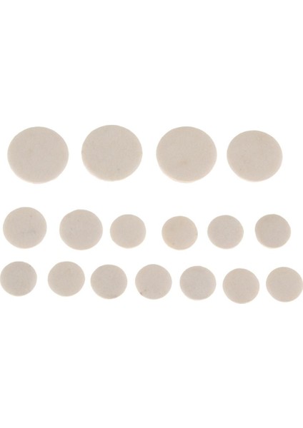 Ahşap Rüzgar Enstrüman Parçaları İçin 17 Pcs Klarnet Anahtar Yastık Pedleri Paspas (Yurt Dışından)