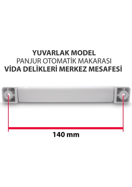 Panjur Makarası (Yuvarlak Model, Panjur Ipi) Beyaz - 5 mt