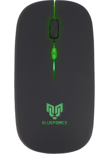 2,4ghz Bluetooth Wireless Kablosuz Sessiz Mouse Siyah Işıklı