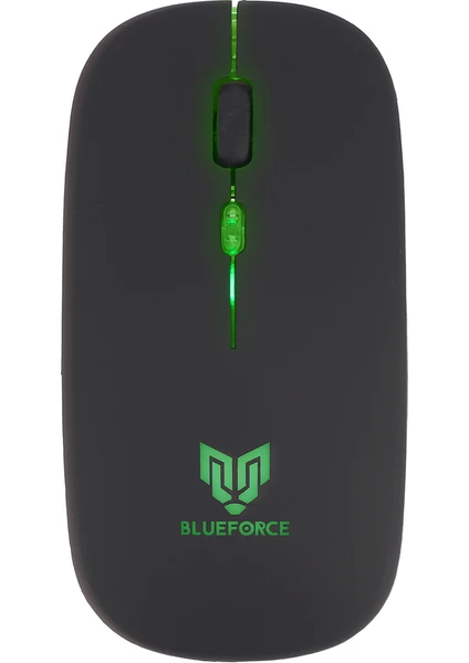 2,4ghz Bluetooth Wireless Kablosuz Sessiz Mouse Siyah Işıklı