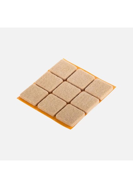 2 Paket Kendinden Yapışkanlı Sandalye Masa Koltuk Altı Parke Koruma Keçesi 25X25X5 mm
