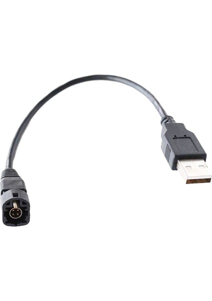 USB 2.0 Erkek 4 Pimli Erkek Tel Kablo Demeti Kablosu Adaptörü Siyah Için (Yurt Dışından)