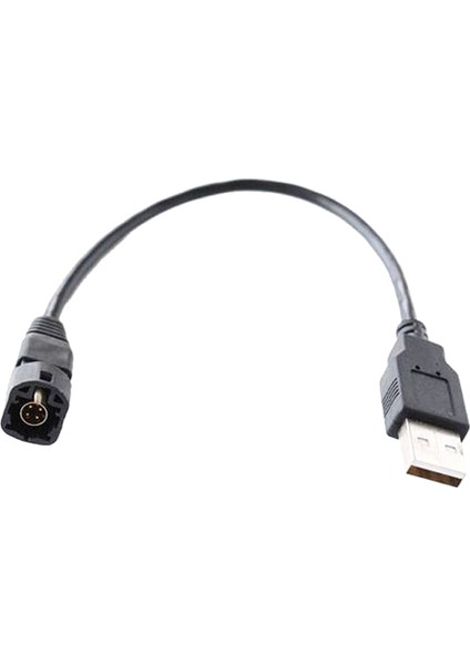 USB 2.0 Erkek 4 Pimli Erkek Tel Kablo Demeti Kablosu Adaptörü Siyah Için (Yurt Dışından)