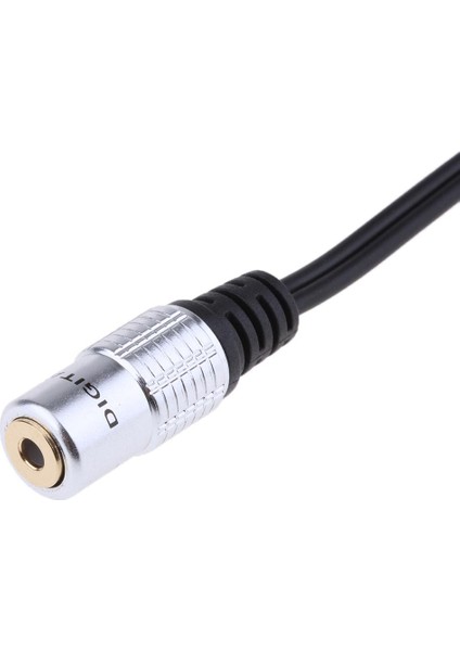 Altın Kaplama 3,5mm 1/8 Inç Dişi Trs Stereo Fişi 2 Fono Dişi Ses Y (Yurt Dışından)