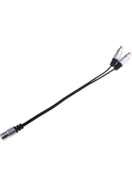 Altın Kaplama 3,5mm 1/8 Inç Dişi Trs Stereo Fişi 2 Fono Dişi Ses Y (Yurt Dışından)