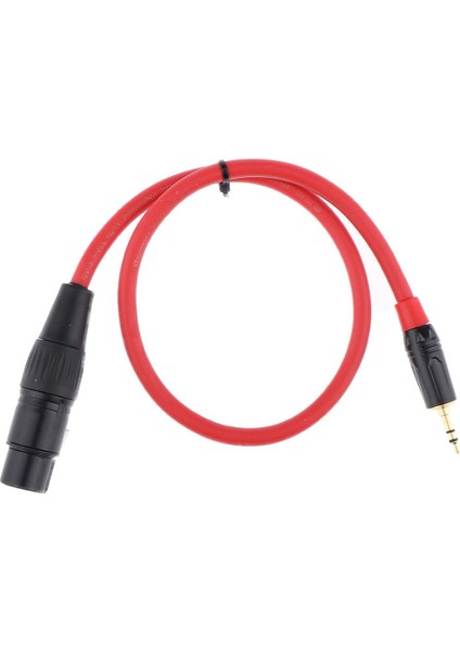3.5mm 1/8 "erkek - 3 Pin Xlr Kadın Kulaklık Mikrofon Ses Kablosu 50CM (Yurt Dışından)