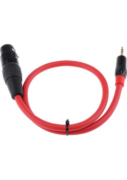 3.5mm 1/8 "erkek - 3 Pin Xlr Kadın Kulaklık Mikrofon Ses Kablosu 50CM (Yurt Dışından)