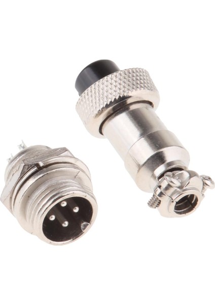 GX12 4pin Su Geçirmez Erkek Panel Metal Havacılık Tel Konektörü (Yurt Dışından)