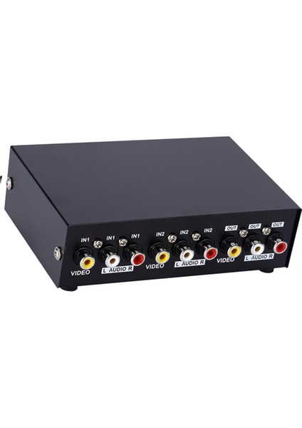 2 Yollu 3 Video Splitter Kablo Kutusu Analog Tv Bağlantı Noktası (Yurt Dışından)